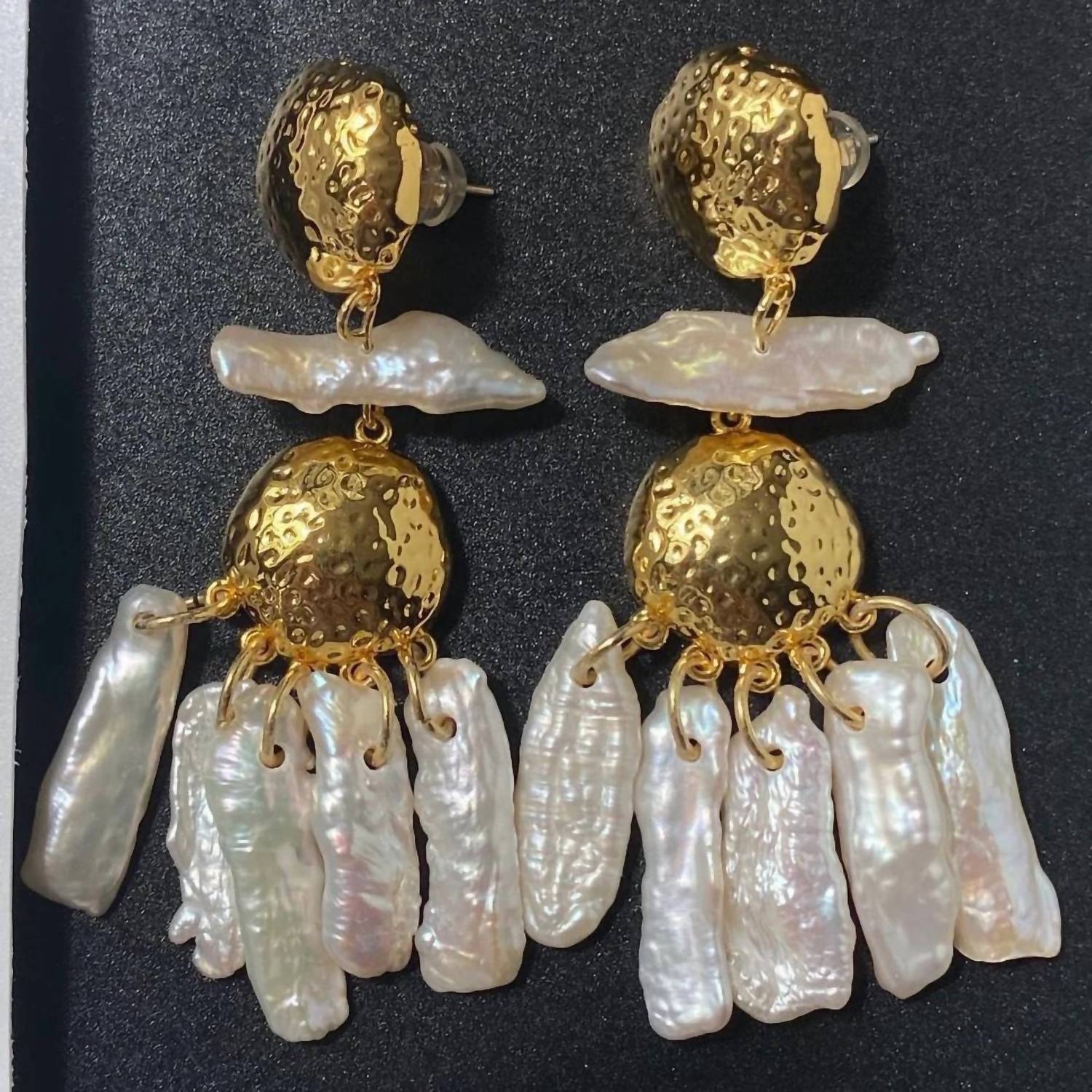 Sahira Jewelry Design - Women's Tillie Pearl Statement Earrings