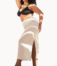 Fashion Szn Curve - Crochet Resort Midi Skirt - Plus