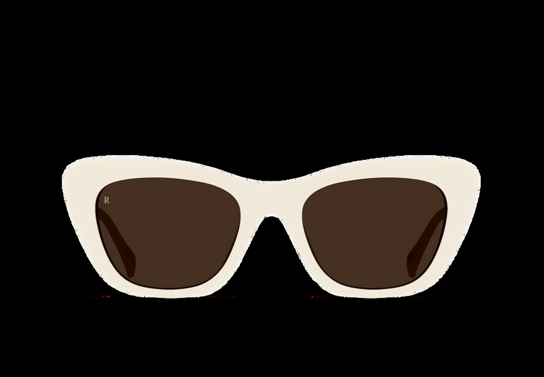 RAEN Optics Women's Kimma Cat Eye Sunglasses in new blonde vibrant brown - women's accessory - detail view