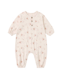 Quincy Mae - Girls' Henley Bubble Jumpsuit