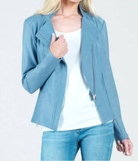 Clara Sunwoo - Classic Liquid Leather Knit Jacket