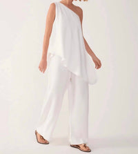 Dress To - One-shoulder Overlay Jumpsuit