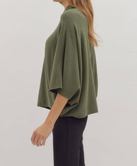 Entro - Draped Knit Top