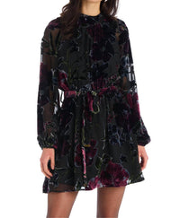 ALLISON NEW YORK Hannah Mini Dress in black floral 1 - women's dress