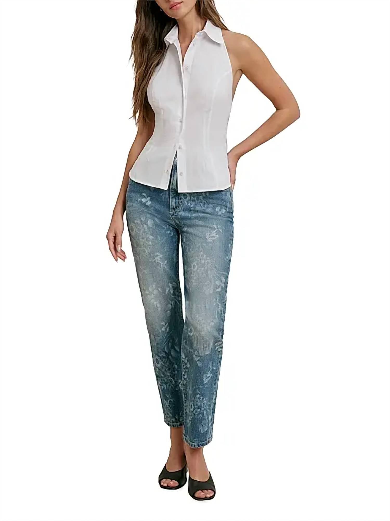Favorite Daughter - Valentina Super High Rise Straight Jeans