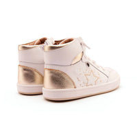 Oldsoles - Girls High Splash High Top Leather Sneakers