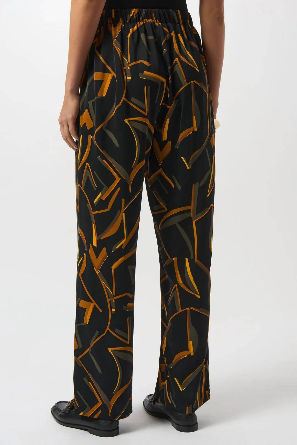 Joseph Ribkoff - Geometric Print Wide Leg Pants