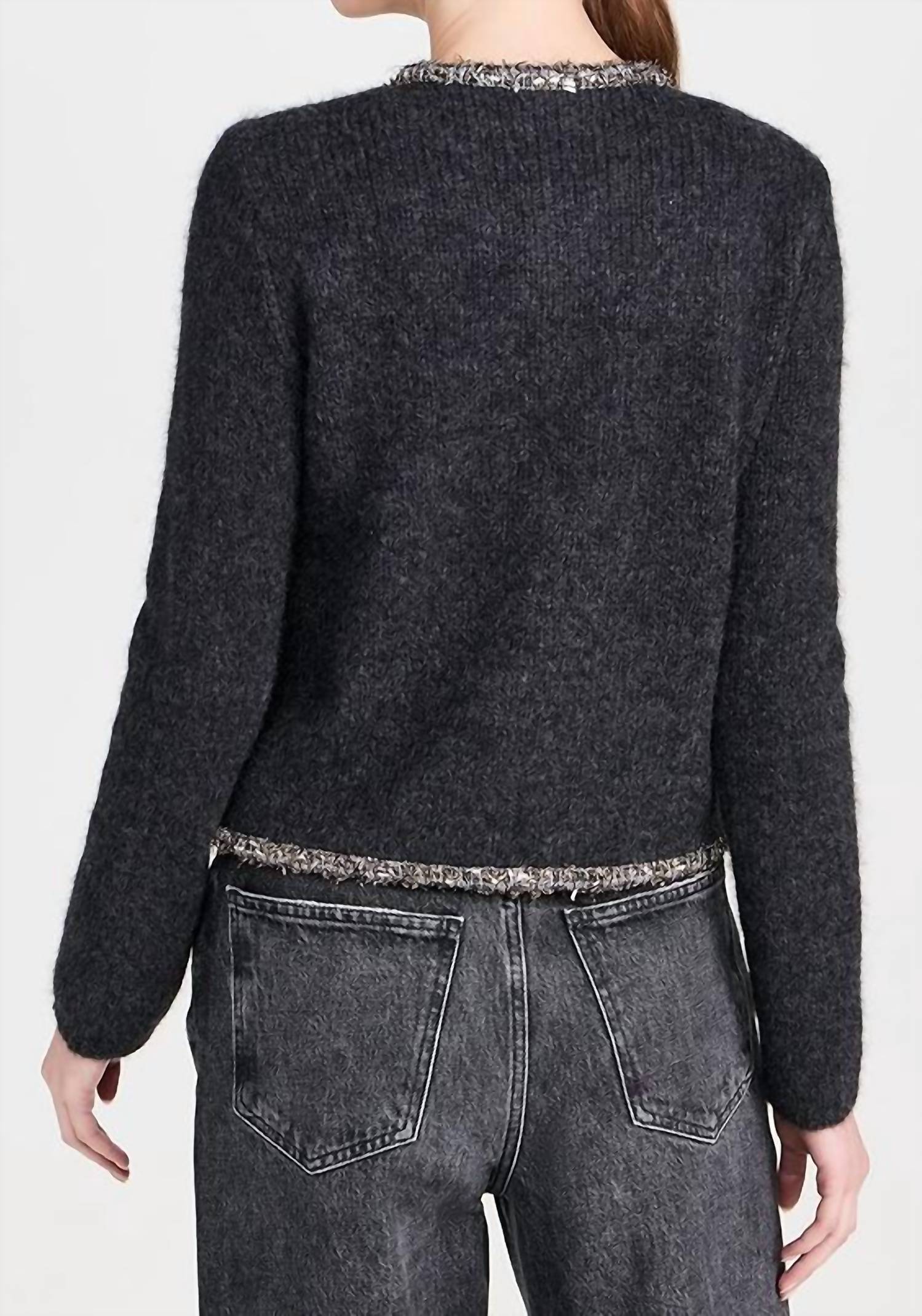 Rag & Bone - Davies Metallic-Trim Cardigan