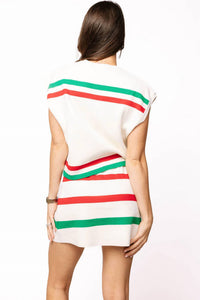 Queen Of Sparkles - Sparkle Season Stripe Top