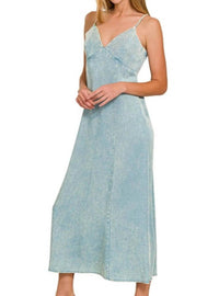 Zenana - Tencel Mineral Washed Maxi Dress