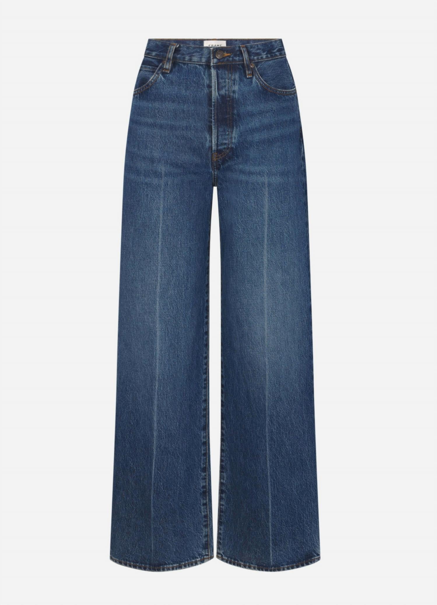 FRAME Collegiate Wide Leg Jeans in galactic - women's jeans - view 4