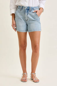 Judy Blue - High Waist Trouser Denim Short