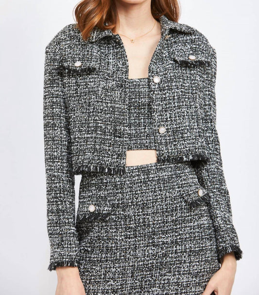 En Saison - Noelle Tweed Cropped Jacket