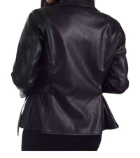 Nine West - Faux Leather with Belt Biker Jacket