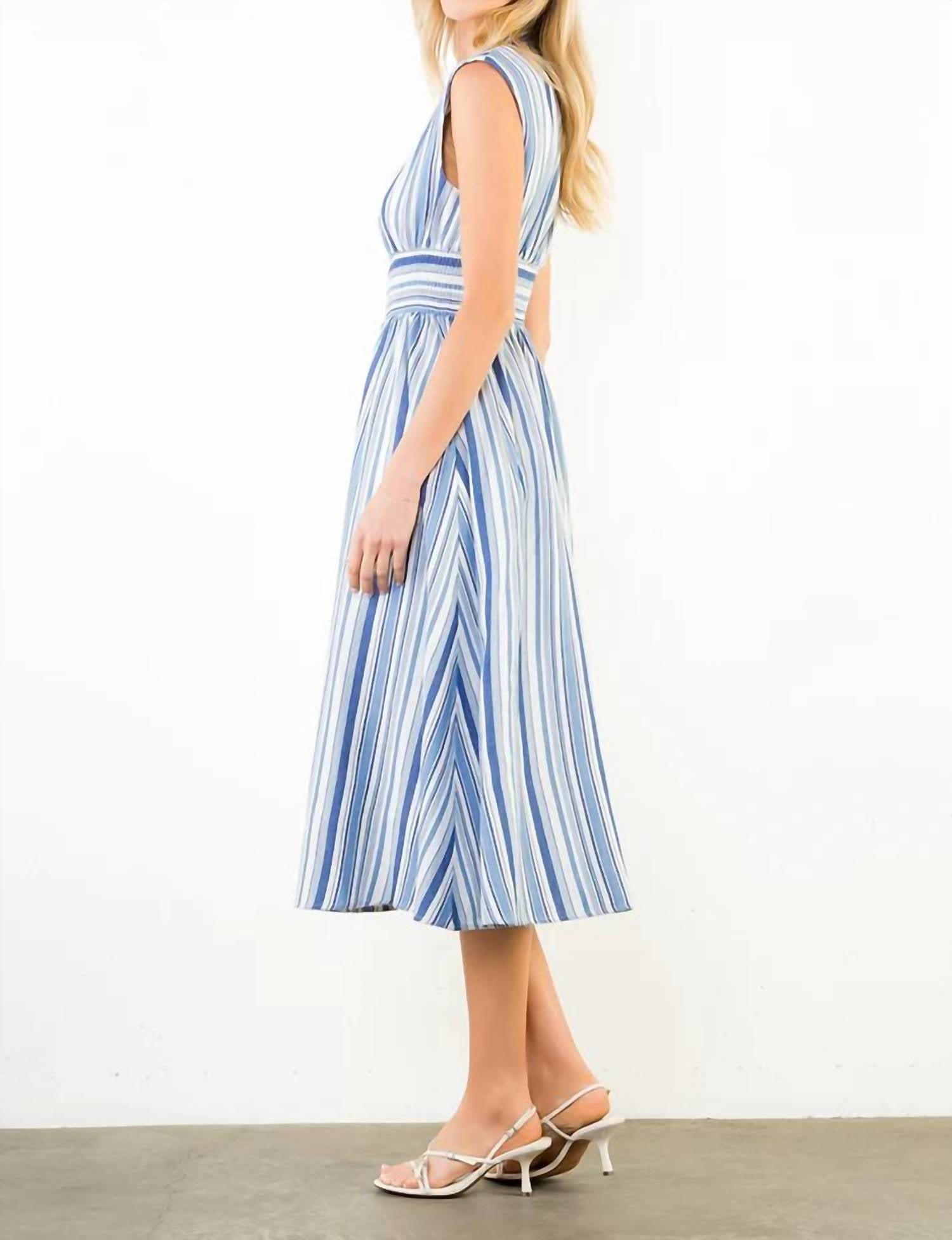 Thml - Sleeveless Stripe Midi Dress