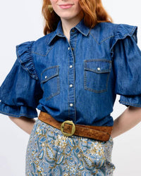 Sister Mary - Annie Denim Top