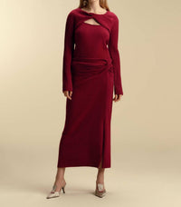 Marina Moscone - Twisted Front Pullover Top
