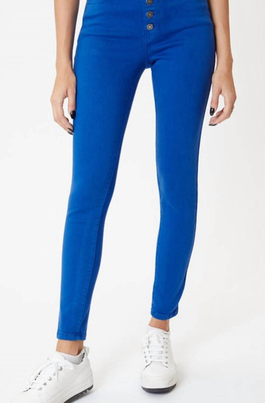 Kancan - High Rise Button Fly Super Skinny Jeans