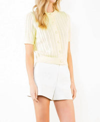 Thml - Short Sleeve Knit Cardigan