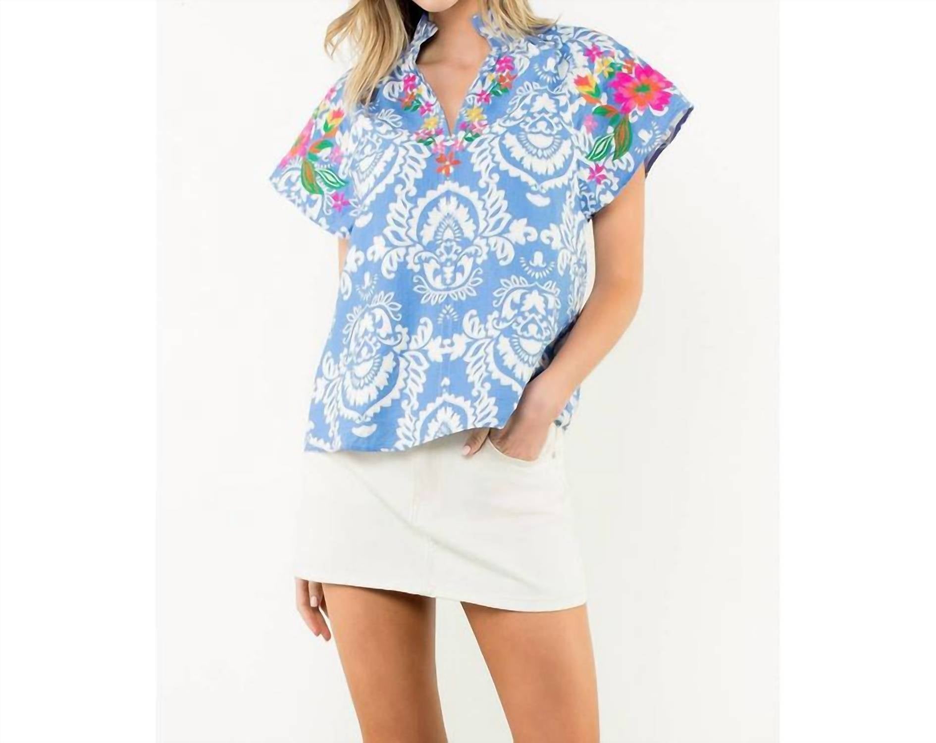 Thml - Short Sleeve Print Top