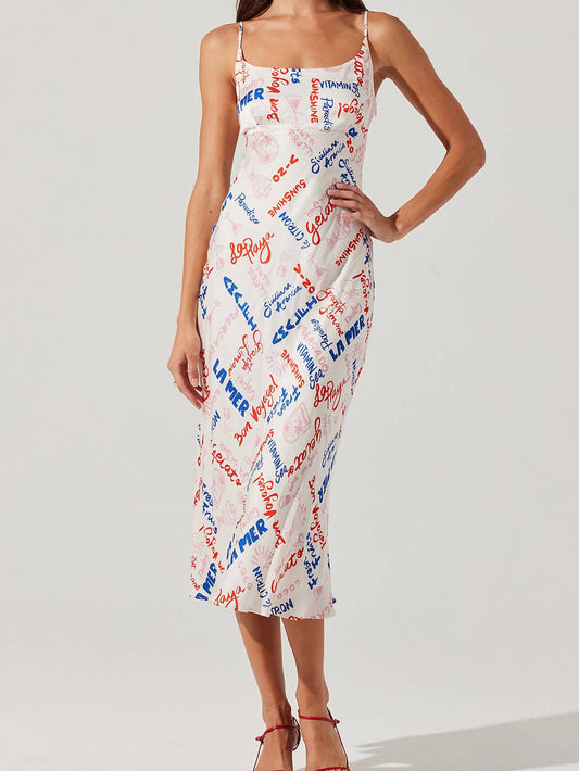 Astr - Joan Printed Maxi Dress