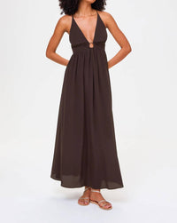 Heidi Klein - Women's Coco Palm Silk Maxi Dress