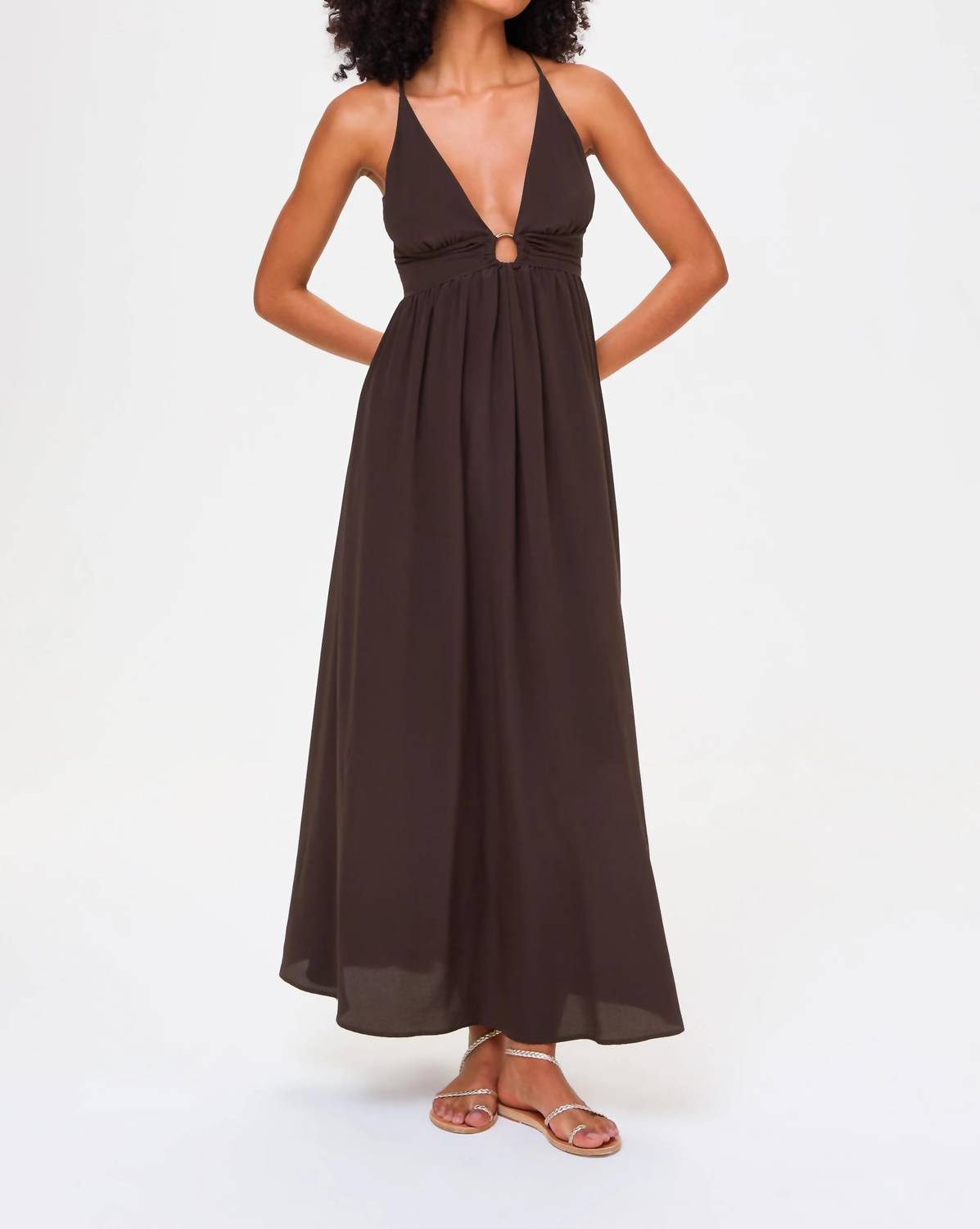 Heidi Klein - Women's Coco Palm Silk Maxi Dress