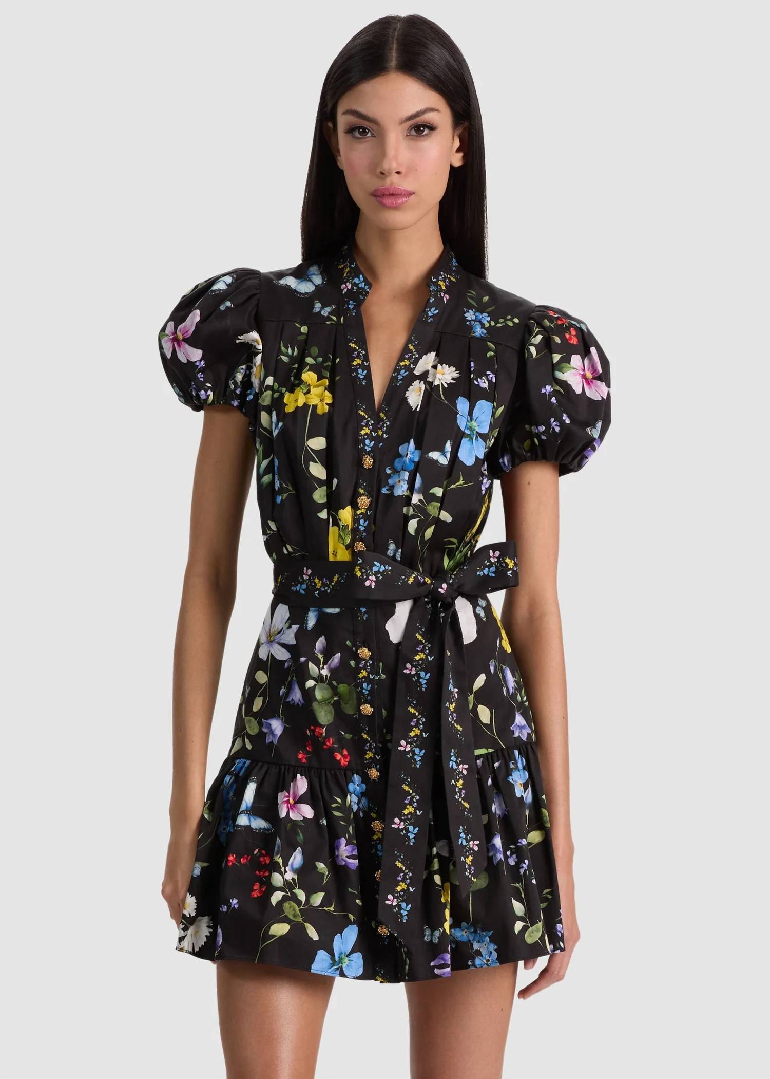 Alice + Olivia - Cora Mini Shirt Dress