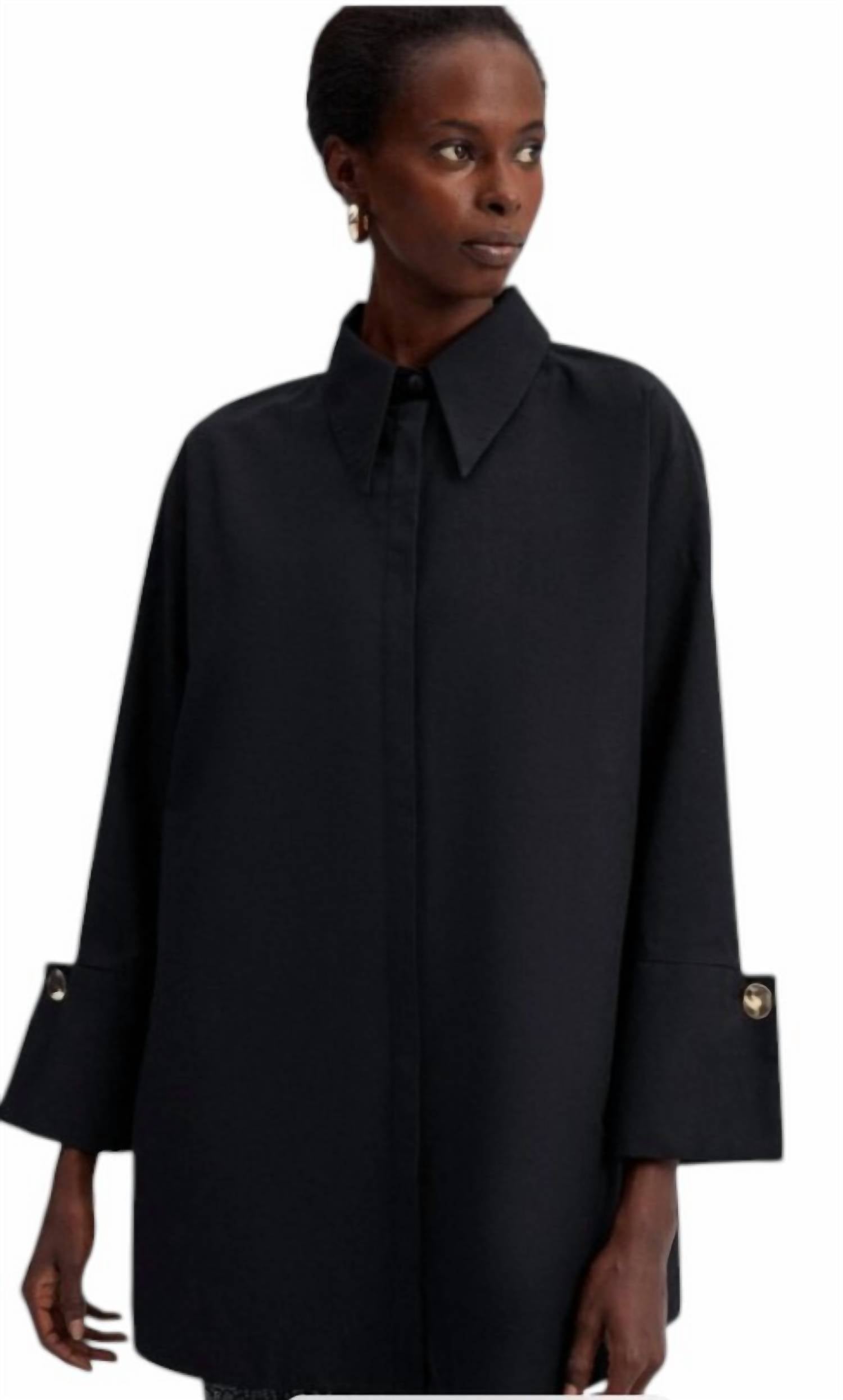 Touche Prive - Poplin Shirt With Wide Cuff