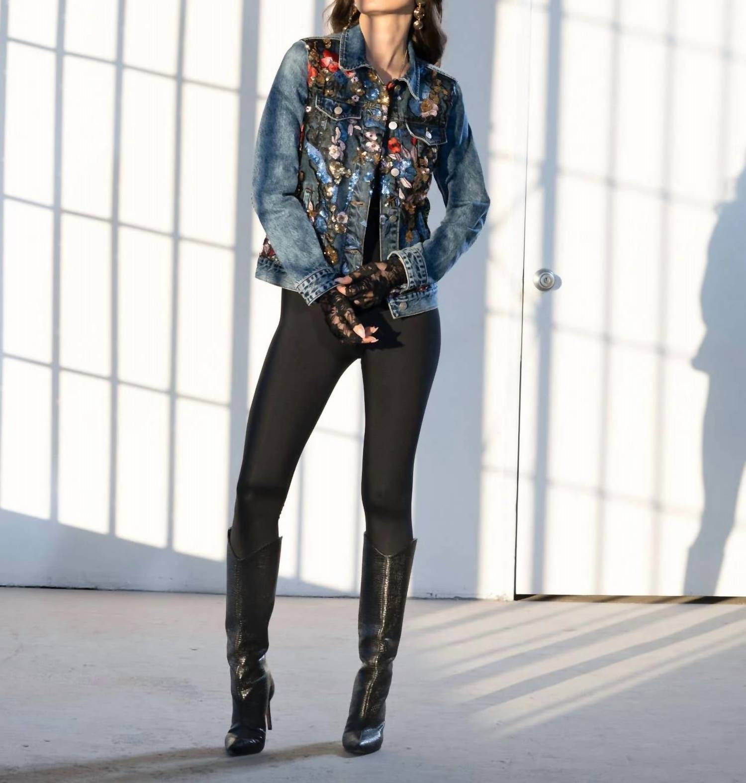Adore - Embroidered Long Sleeves Jacket