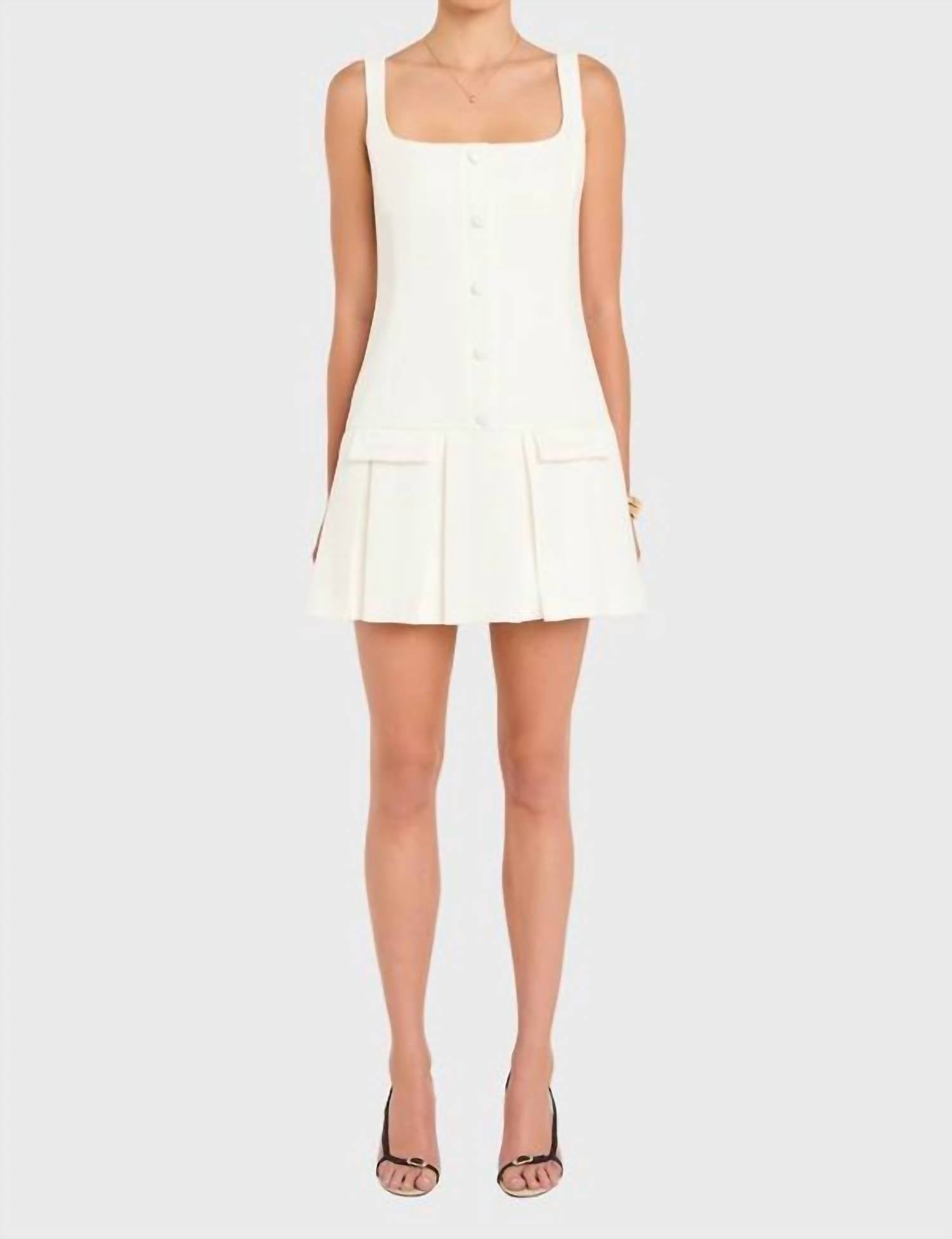Amanda Uprichard - Courtney Square Neck Mini Dress