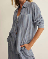 Z Supply - Perfect Striped Linen Button Up