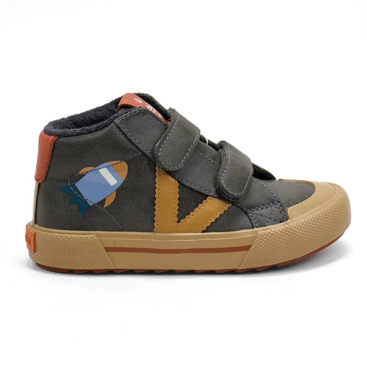 Victoria - Kids' Tribu Faux Leather Straps And Space Print Sneakers