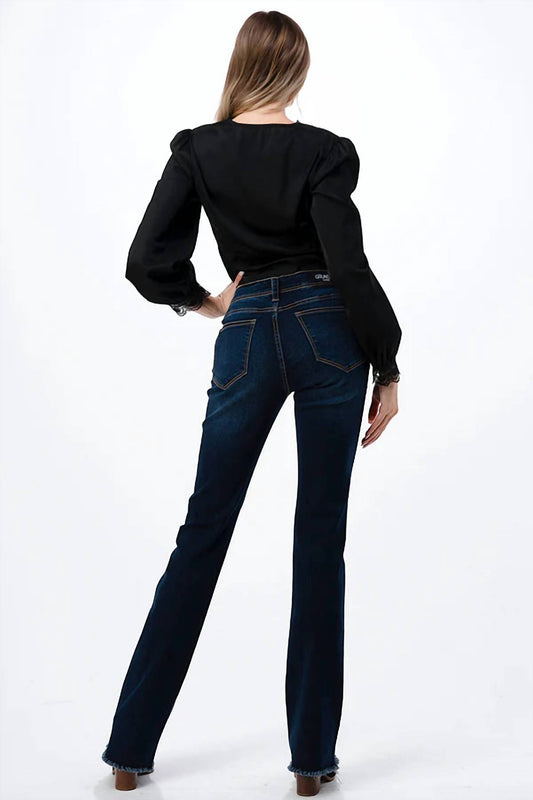 Grace In La - Raw Hem Bootcut Jean