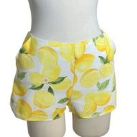 LE LIS La Sorrentina Lemon Cotton Vest Top With Shorts Two Piece Set in yellow - women's sleepwear - view 5