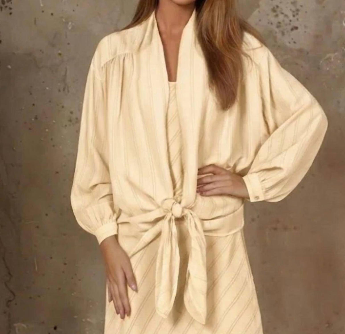 Maven West - Tie-front Shawl Jacket