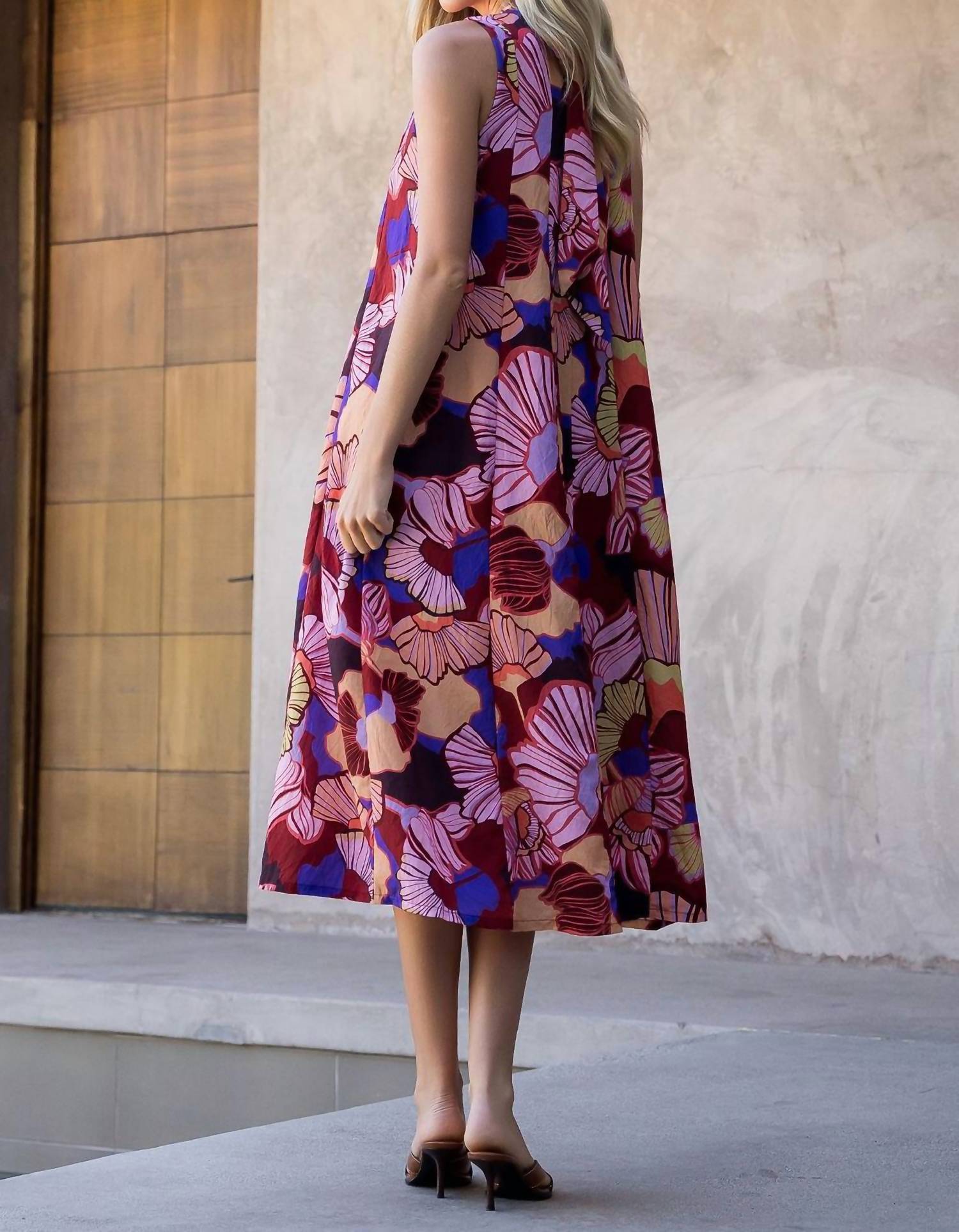 Thml - Fall Sleeveless Floral Print Dress
