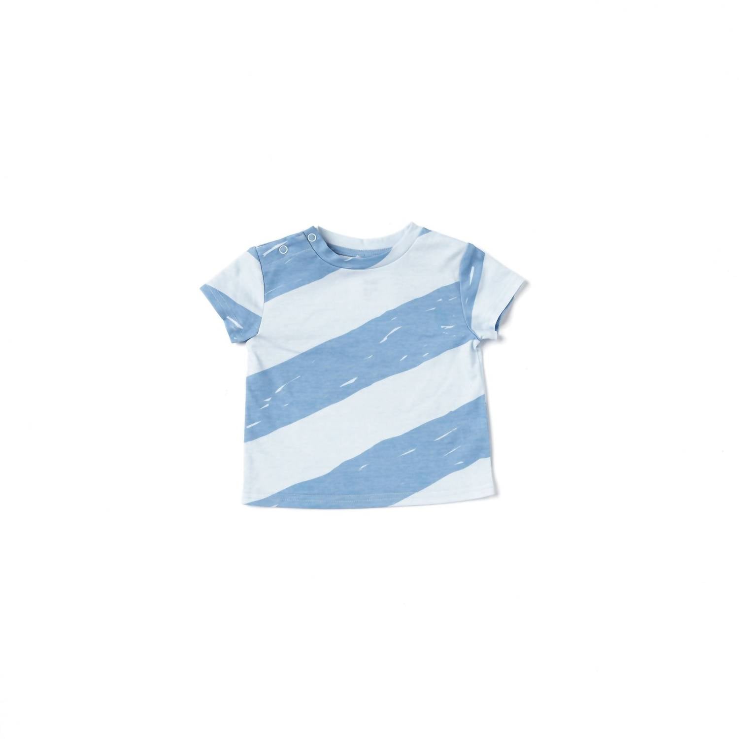 Omamimini - Baby Boxy T-Shirt with Stripes