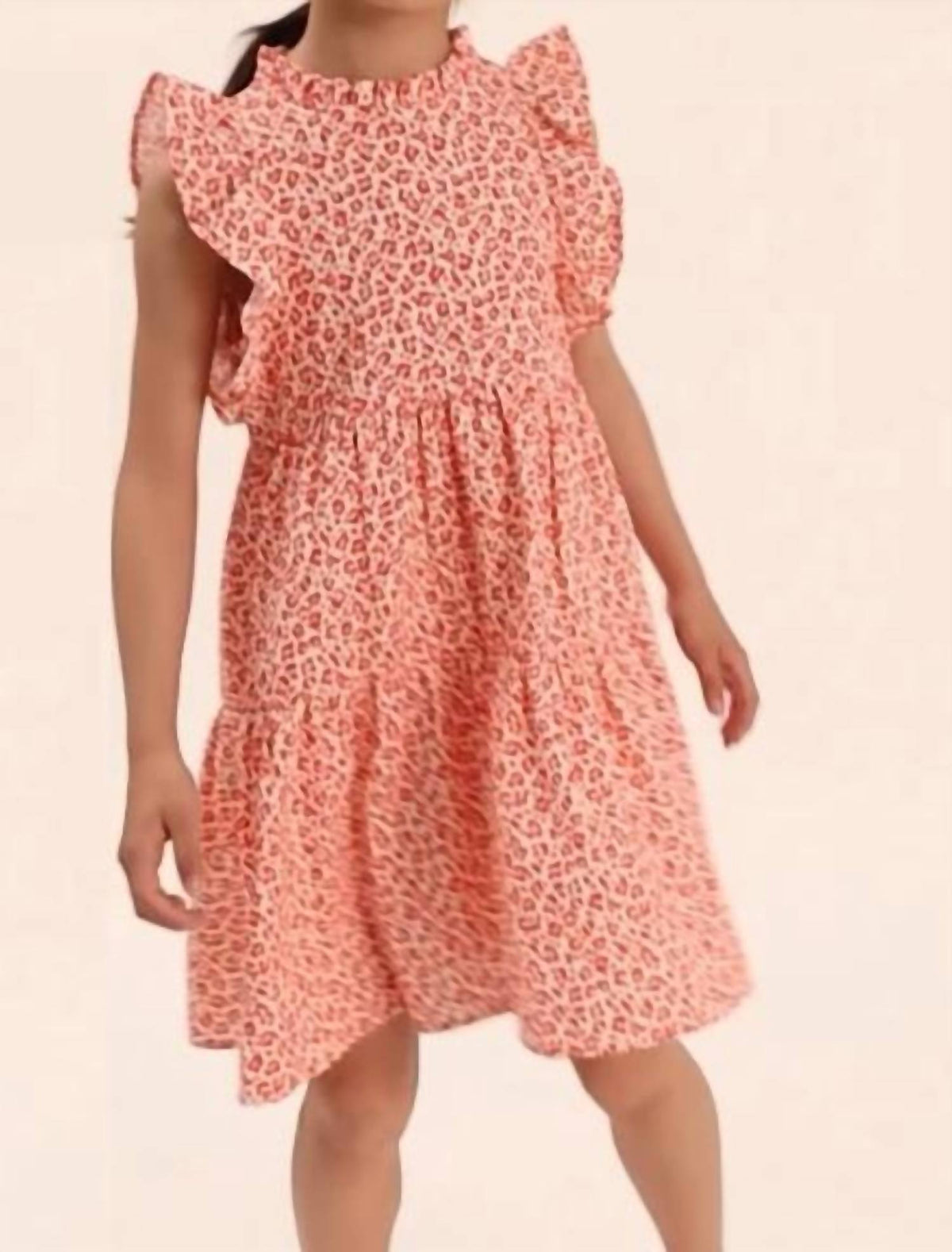 Cozmo - Perla Animal Print Cotton Dress