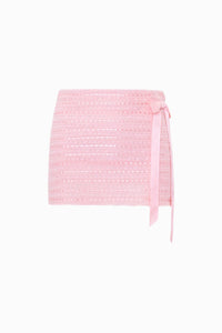 LoveShackFancy Wyana Skirt in dusty pink - women's skirt - view 5