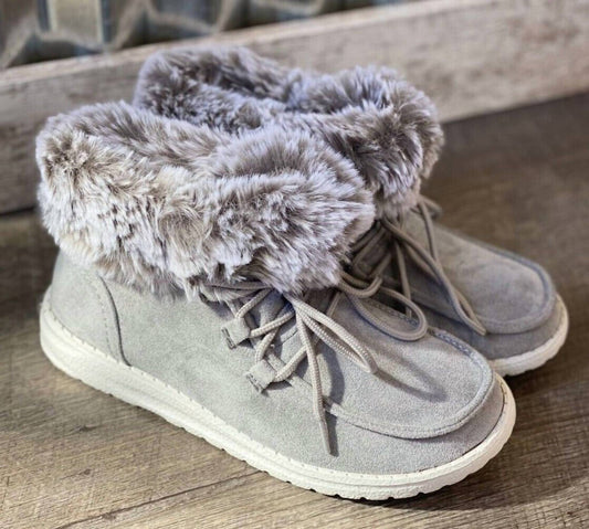 Gypsy Jazz - Women's Fuzzy Farren Slip-on Boots