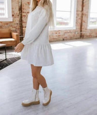 Liam & Company - Shiloh Ruffle Hem Sweatshirt Dress