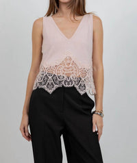 Whiteroom+Cactus - Knitted Sweater with Lace Edge Detailing