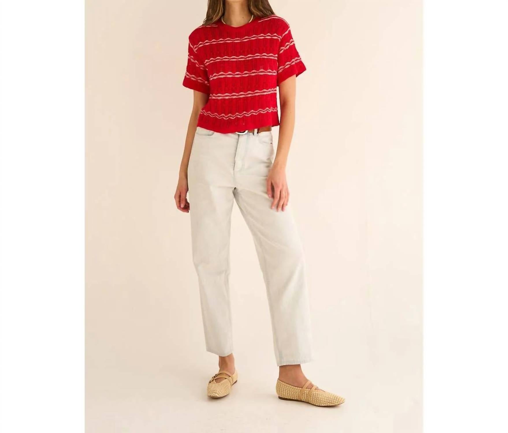 The Greii - Knit Short Sleeve Top
