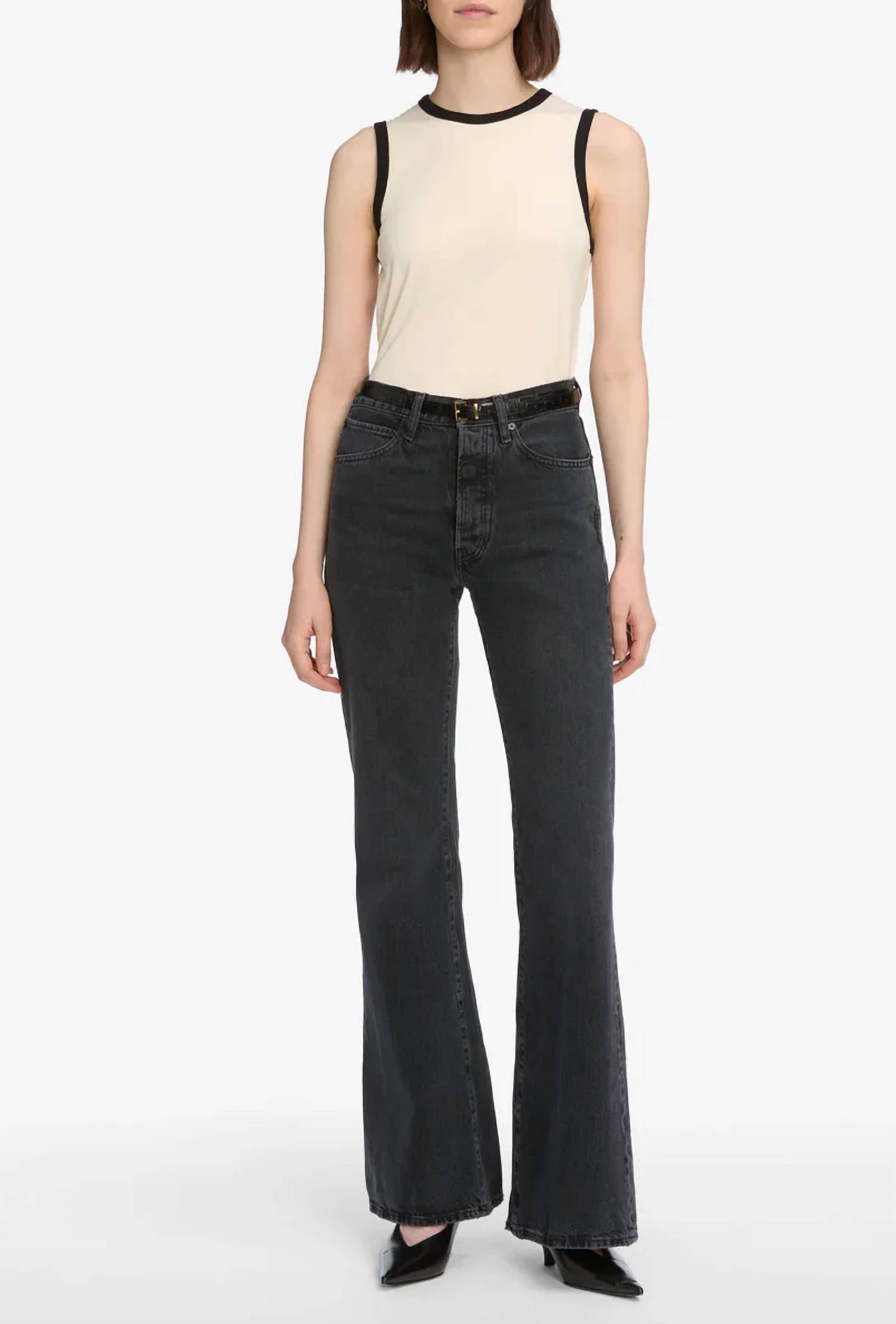 Frame - Lax High Rise Flare Jeans