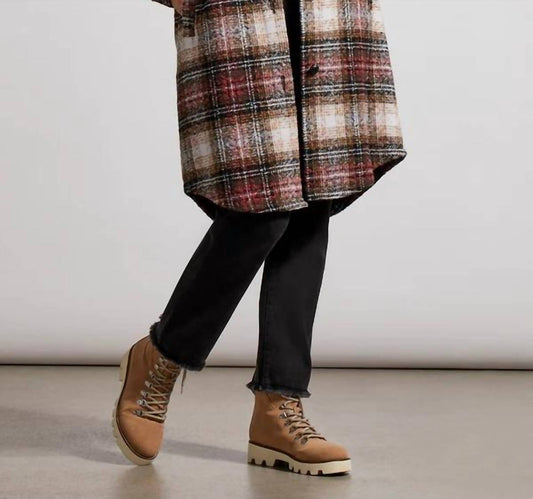 Tribal - Plaid Drop Shoulder Shacket