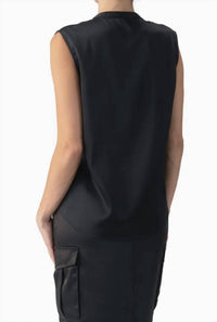 Sanctuary - Tie Neck Satin Shell