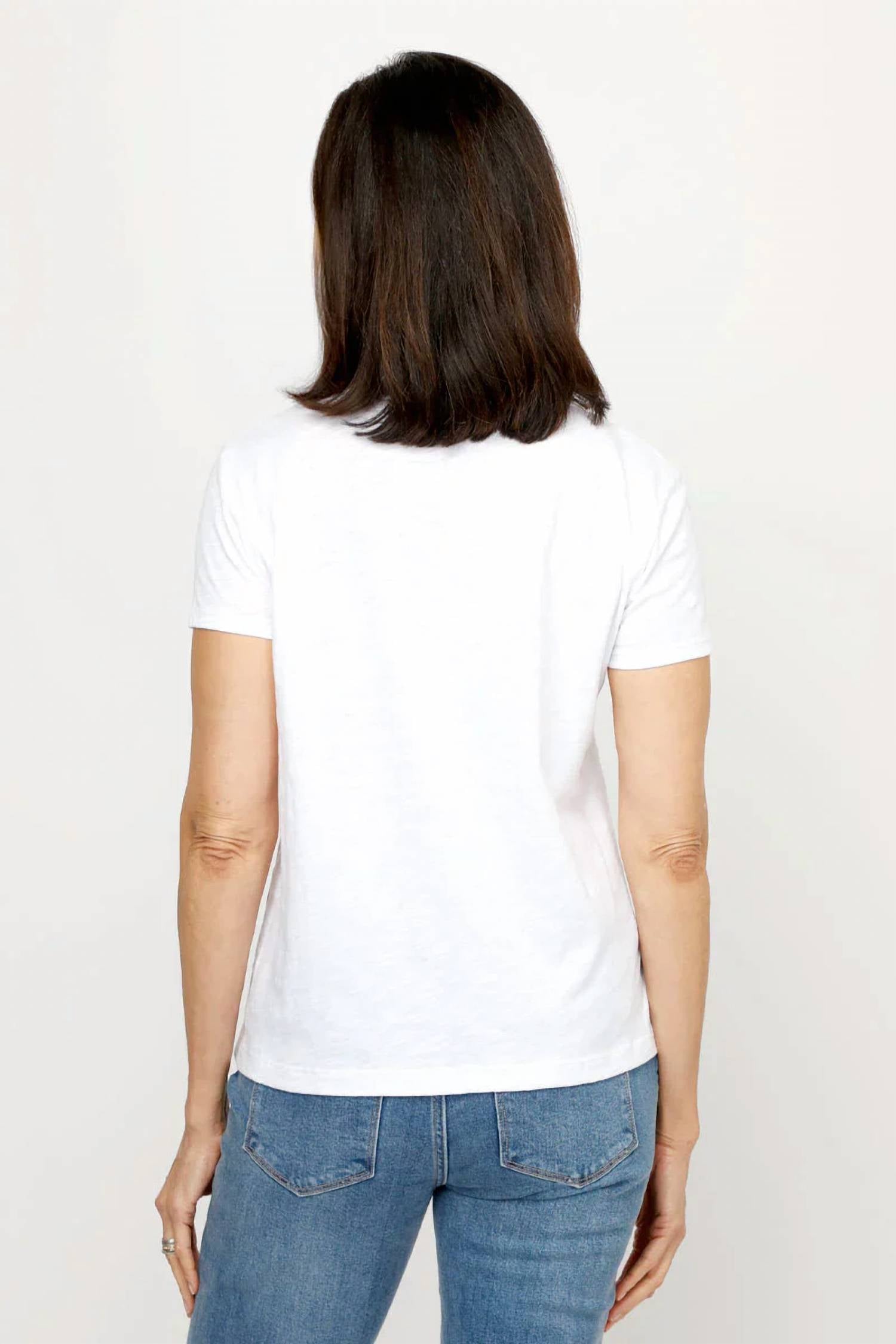 Elliott Lauren - Upper Deck Asymmetrical Button Detail Tee