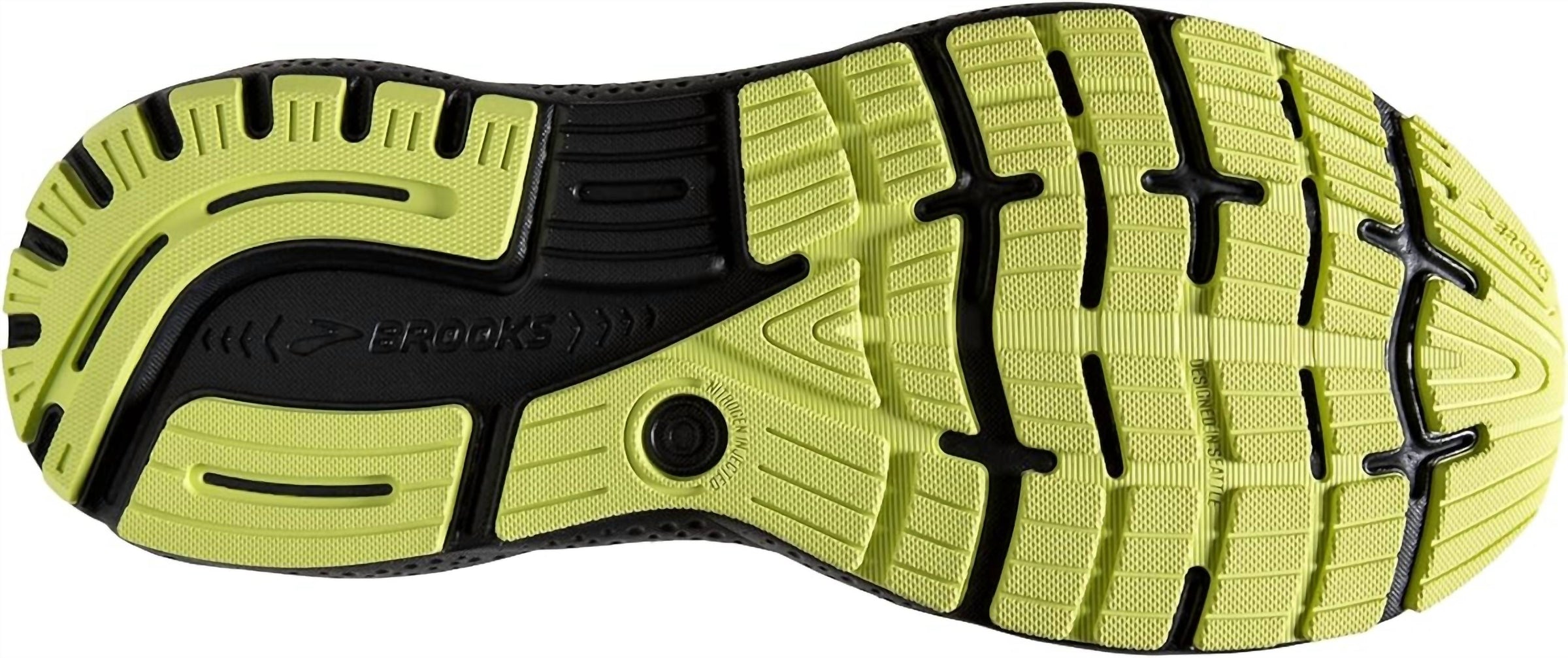BROOKS Men's Ghost 16 Shoe in primer grey lime - men's sneaker - view 5