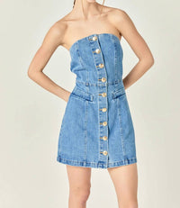 English Factory - Zandra Tube Mini Dress